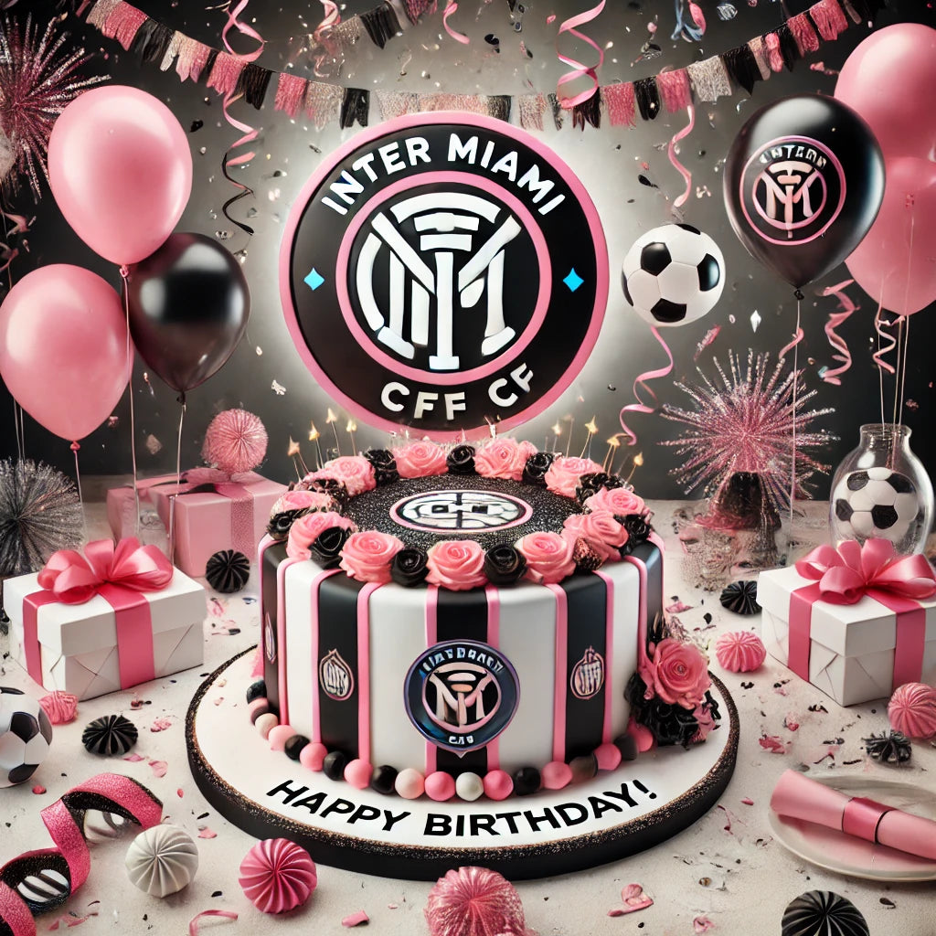 Football Happy Birthday Inter Miami CF Fan Video Card
