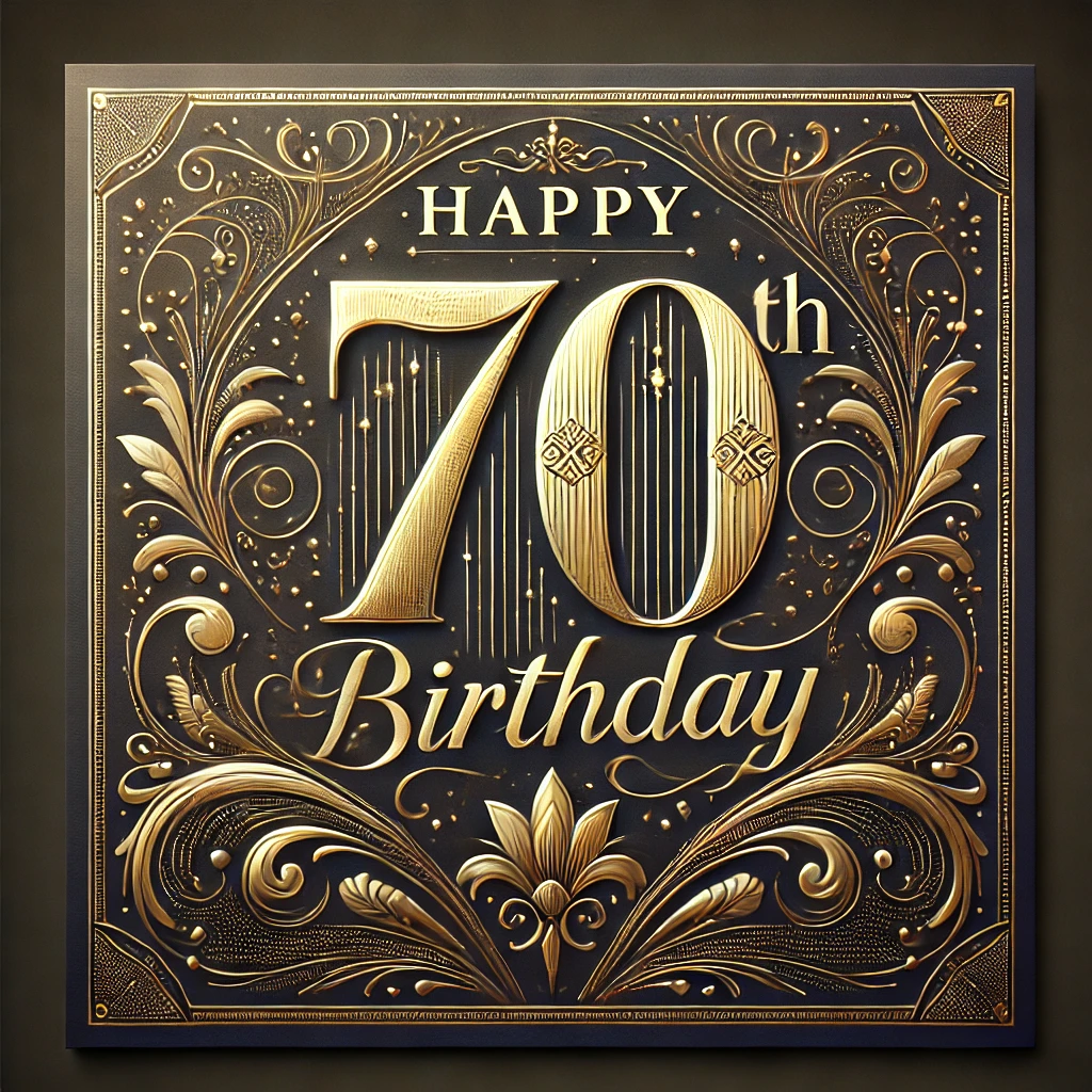 70th Celebrate with Style Birthday Message!