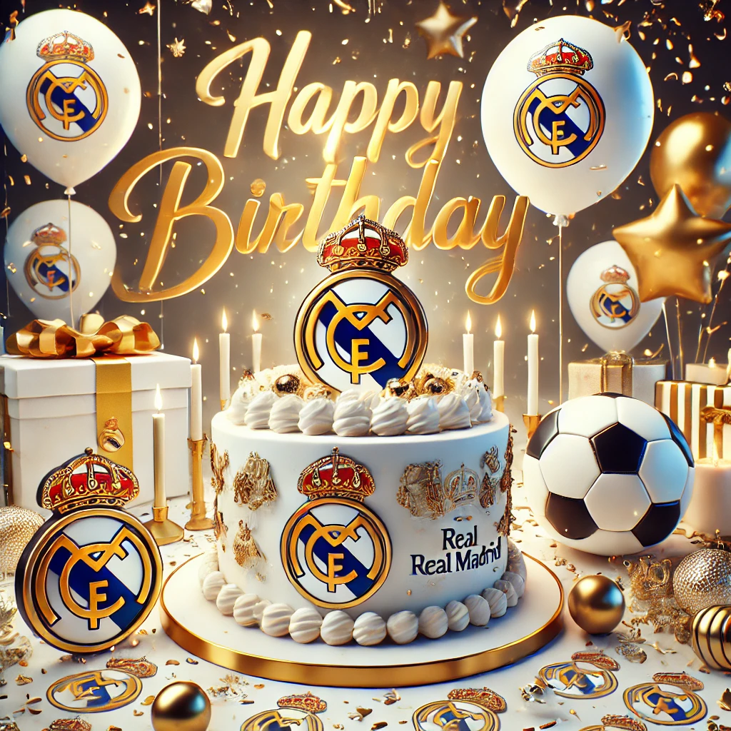 Football Happy Birthday Real Madrid Fan Video Card
