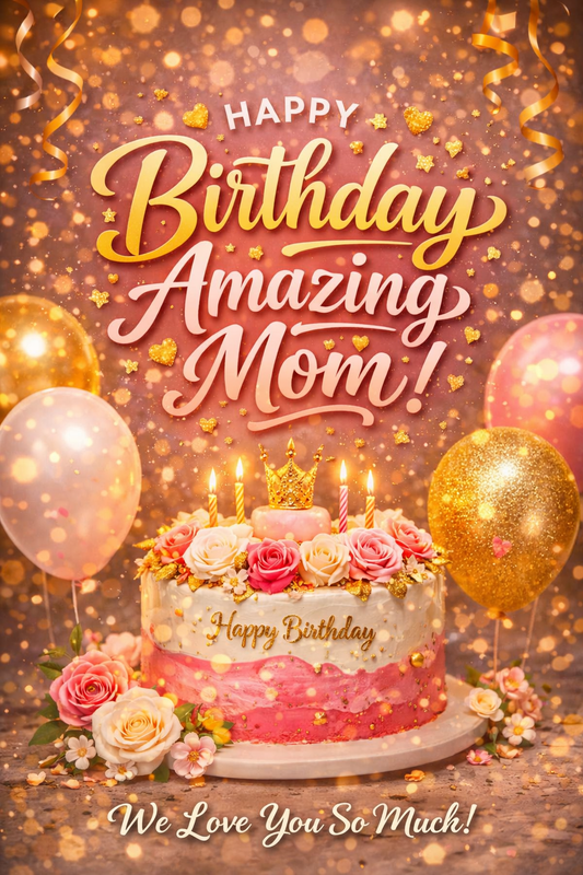 Happy Birthday Amazing Mom – Send a Video Message via WhatsApp