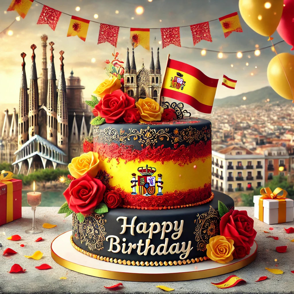 Spain Happy Birthday to a True Patriot – Digital Video Greeting Card for WhatsApp & Messenger