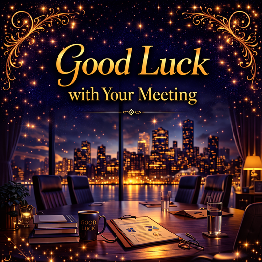 Good Luck with Your Big Meeting – Professional Encouragement Video Message for WhatsApp