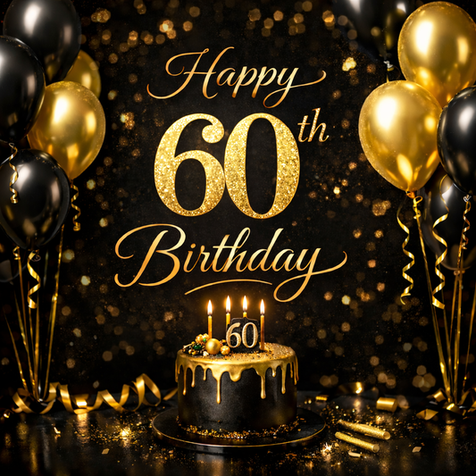Happy 60th Birthday Video Card – Send a Personal Video Message Instantly via WhatsApp