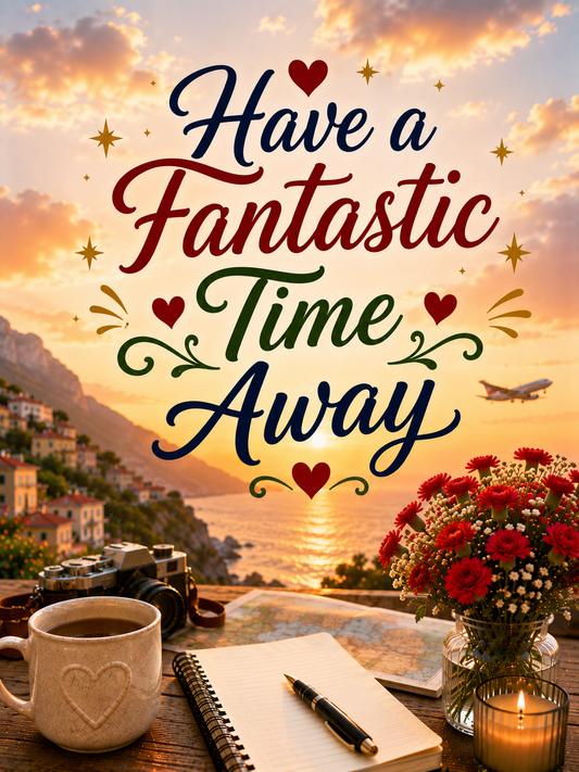 Have a Fantastic Time Away Travel Video Message for WhatsApp