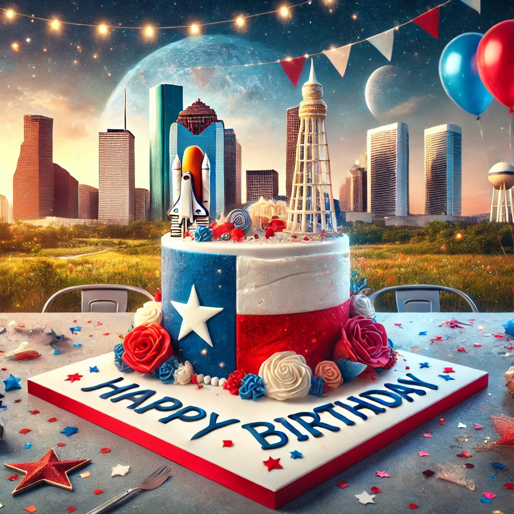 Houston Happy Birthday Video Greeting – Digital Card for Proud Houstonians via WhatsApp & Emails