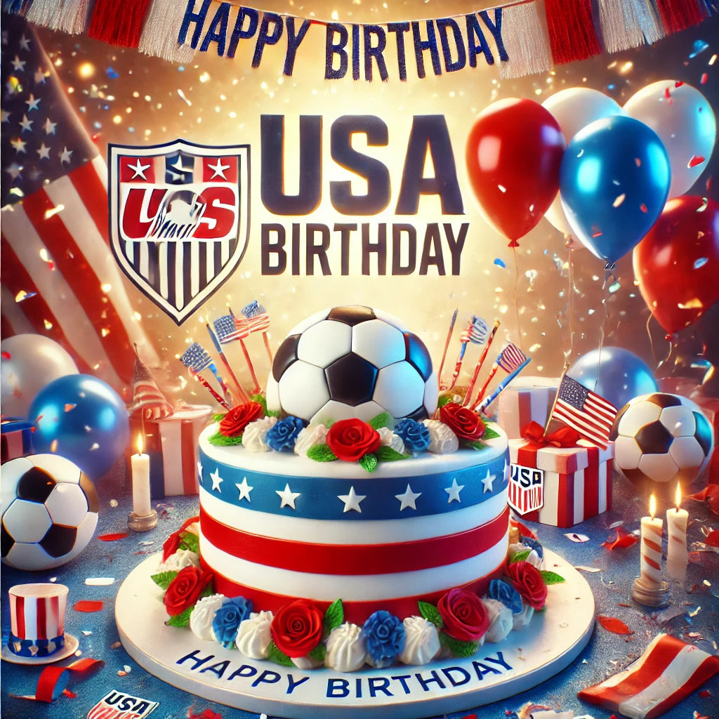 Football Happy Birthday USA Soccer Fan Video Card