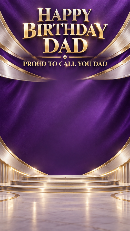 Happy Birthday Dad – Proud to Call You Dad Video Message for WhatsApp