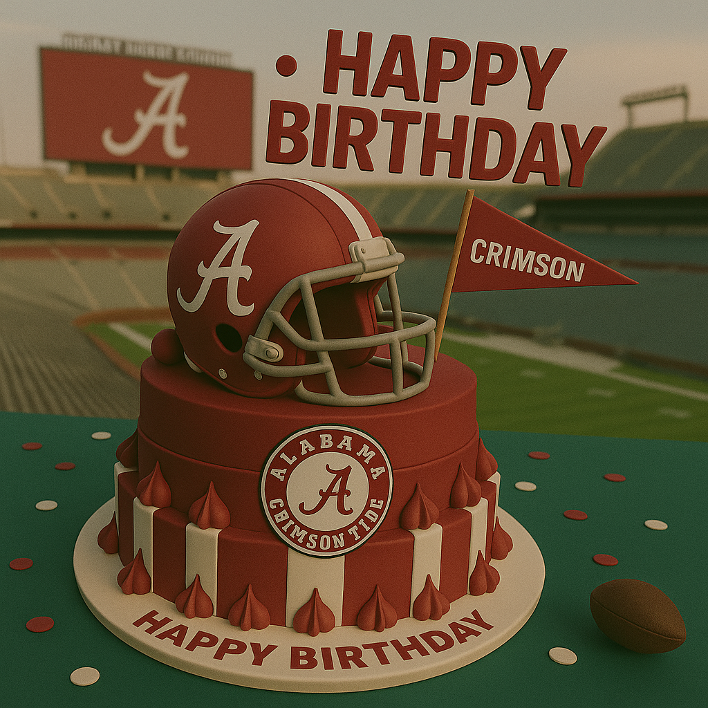 Alabama Crimson Tide Birthday Video Delivered to Your Email in Seconds – Ready to Send via WhatsApp & iMessage