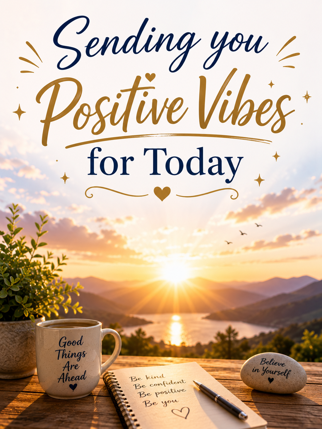 Sending You Positive Vibes Uplifting Video Message for WhatsApp