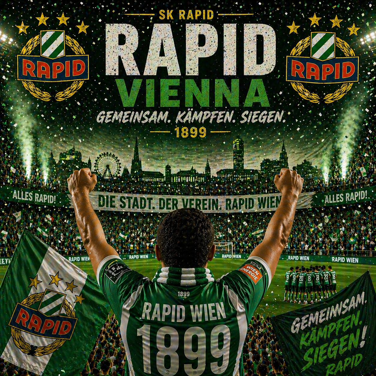 Great Win Rapid Vienna Fan – Football Celebration Video for WhatsApp