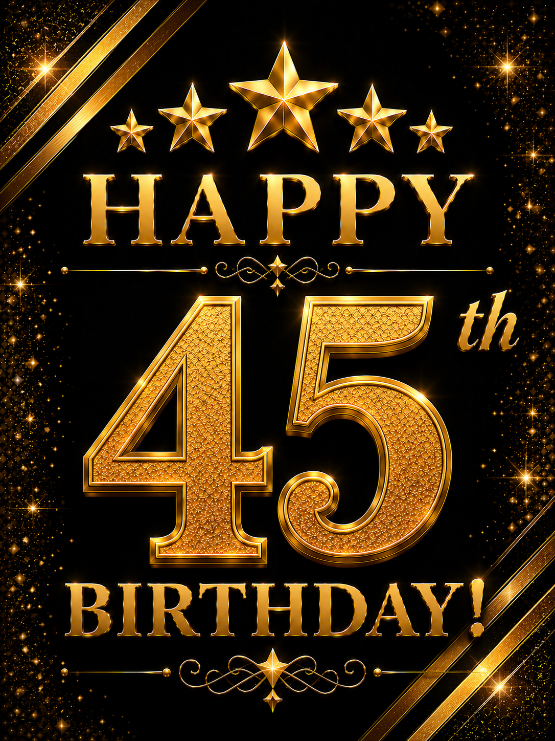 Happy 45th Birthday – Birthday Video Message for WhatsApp