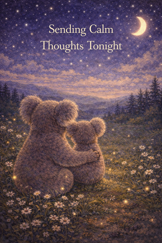 Sending Calm Thoughts Tonight – Peaceful Night Video Message to Share on WhatsApp