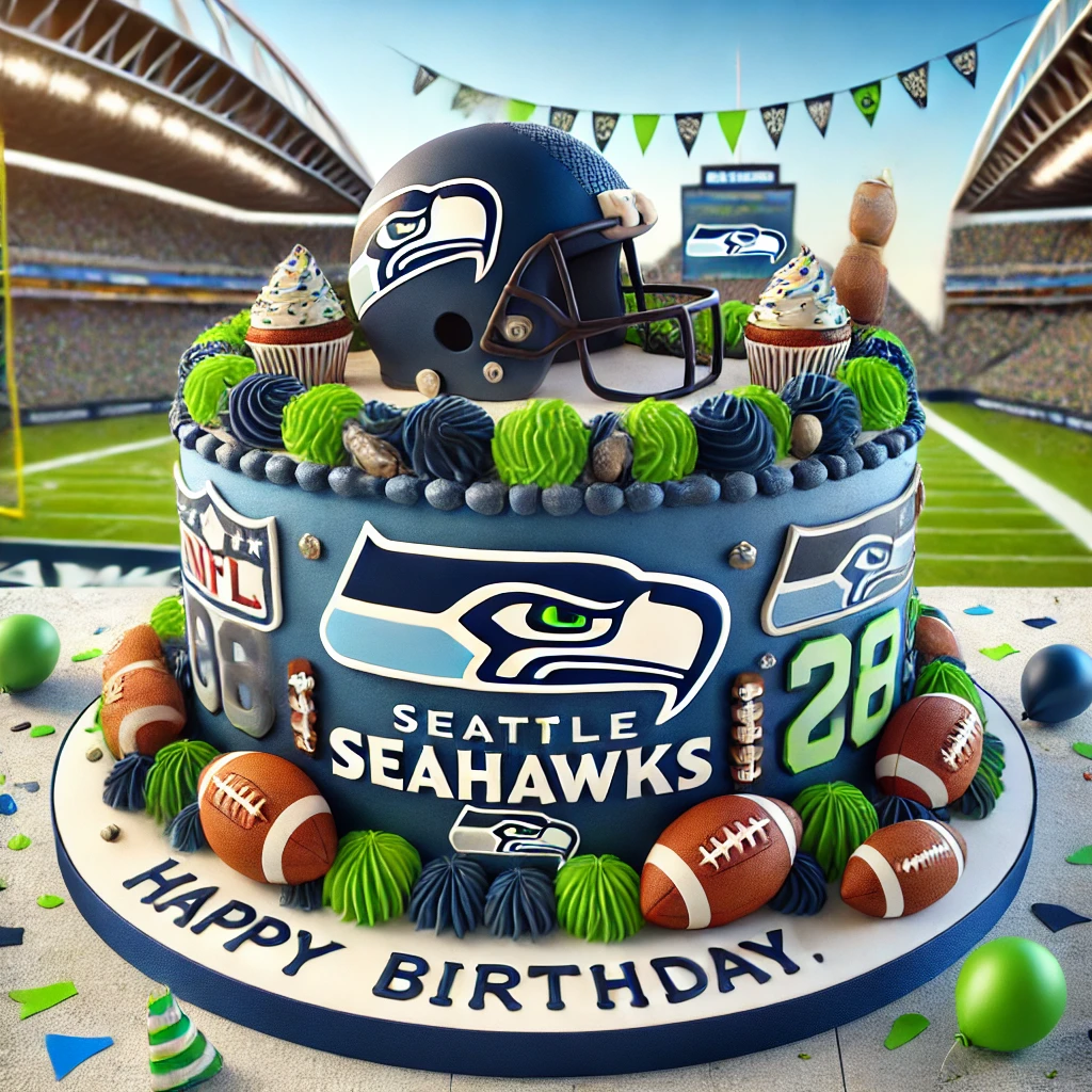 American Football Happy Birthday Seattle Seahawks Supporter Video Card