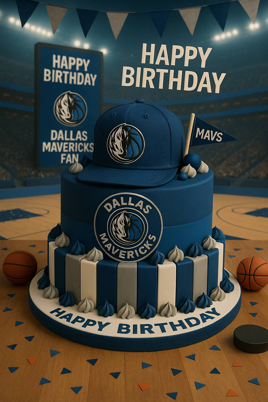 Happy Birthday Dallas Mavericks Fan Video Card – Instant Download