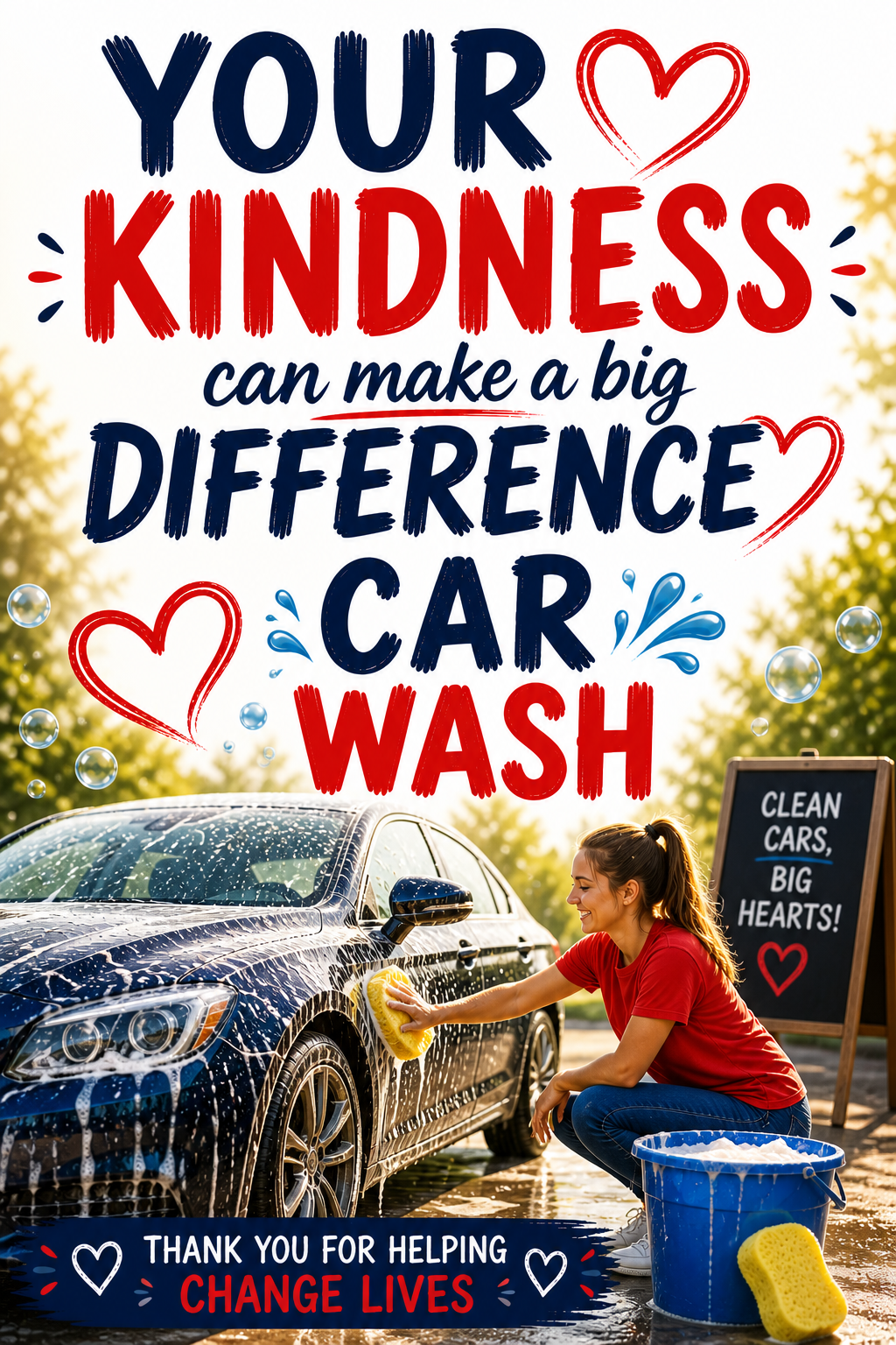 Charity Car Wash Fundraiser – Promote Your Event with a Video Message