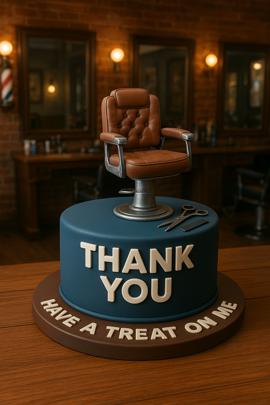 Thank You Video Message to Your Barber – Have a Treat on Me – Digital Greeting Video for WhatsApp & Messenger