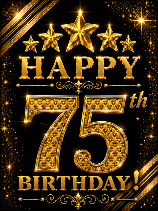 Happy 75th Birthday – Birthday Video Message for WhatsApp