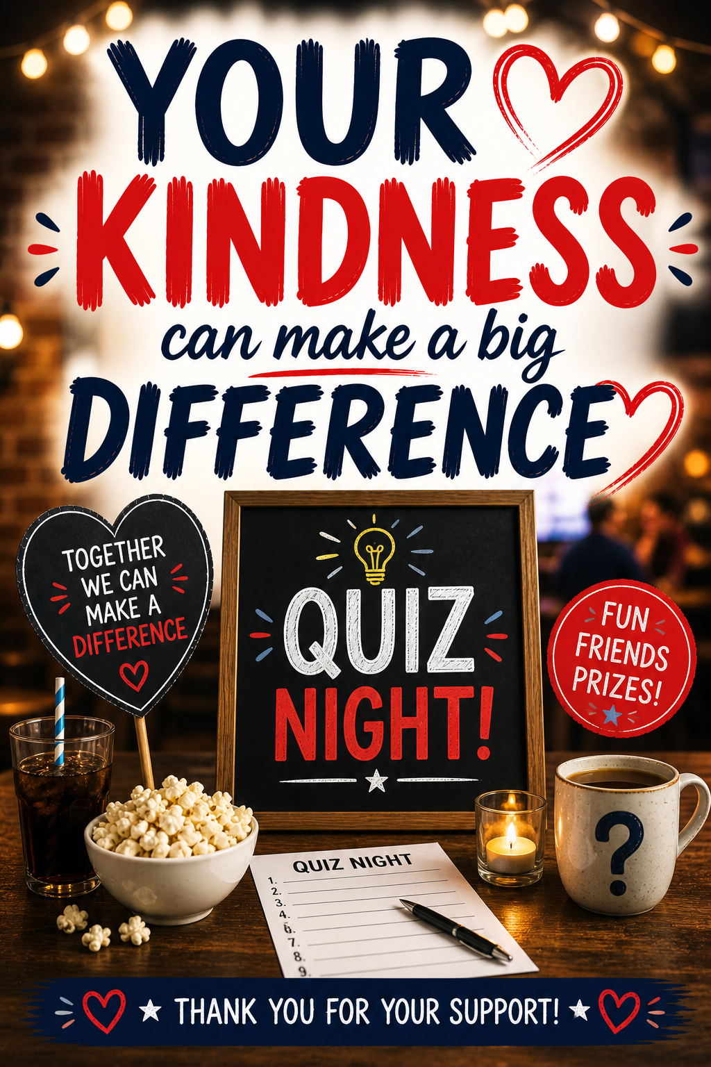 Charity Quiz Night Fundraiser – Promote Your Event with a Video Message