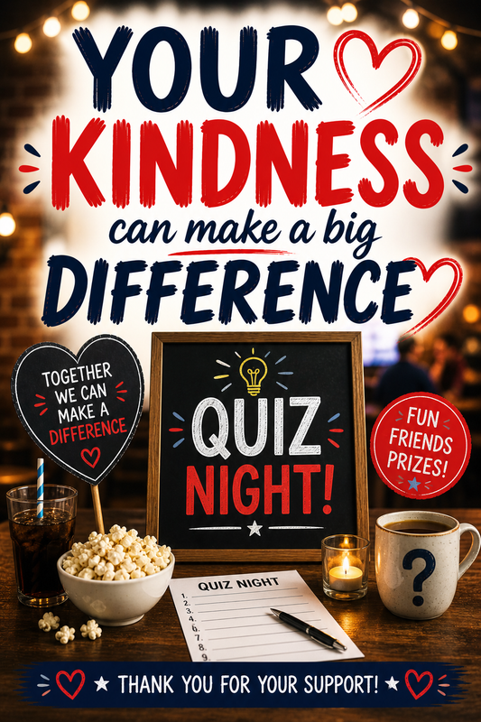 Charity Quiz Night Fundraiser – Promote Your Event with a Video Message