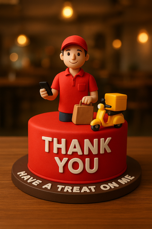 Send a Thank You Video Message to Your Takeaway Delivery Person – Have a Treat on Me – Digital Greeting Video for WhatsApp & Messenger
