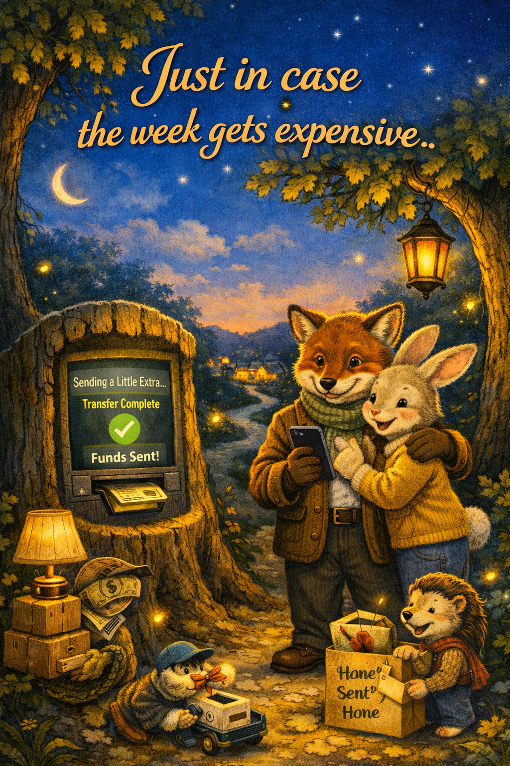 Just in Case the Week Gets Expensive – Supportive Money Gift Video Message for WhatsApp
