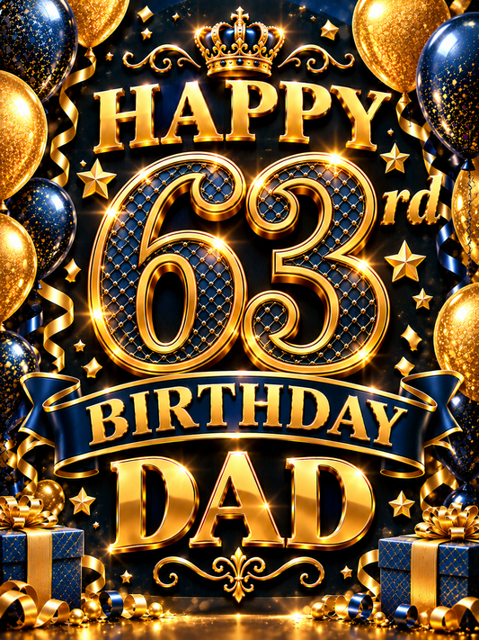Happy 63rd Birthday Dad – Birthday Video Message for WhatsApp