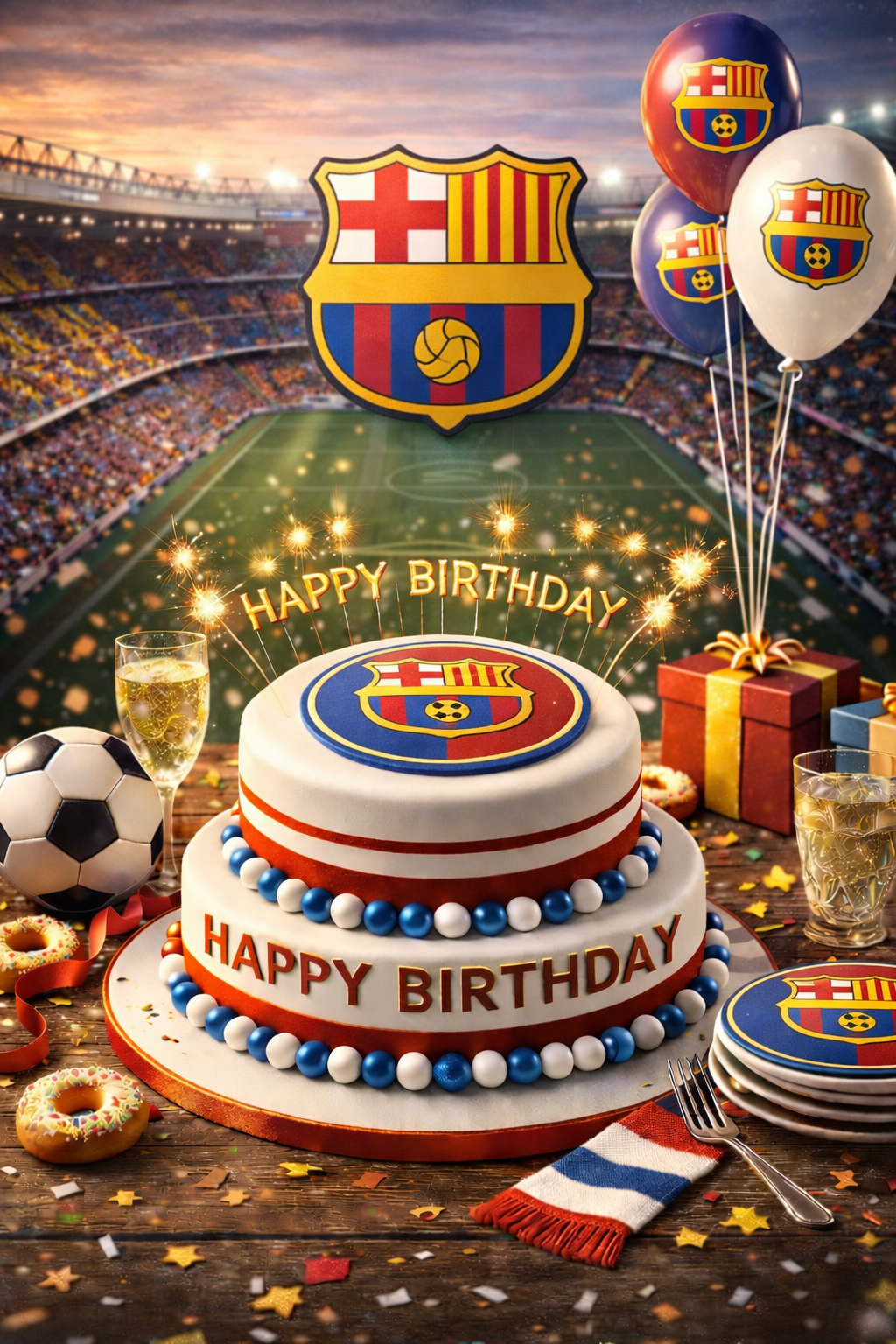 Barcelona Fan Birthday Video Message – Football Greeting to Share on WhatsApp