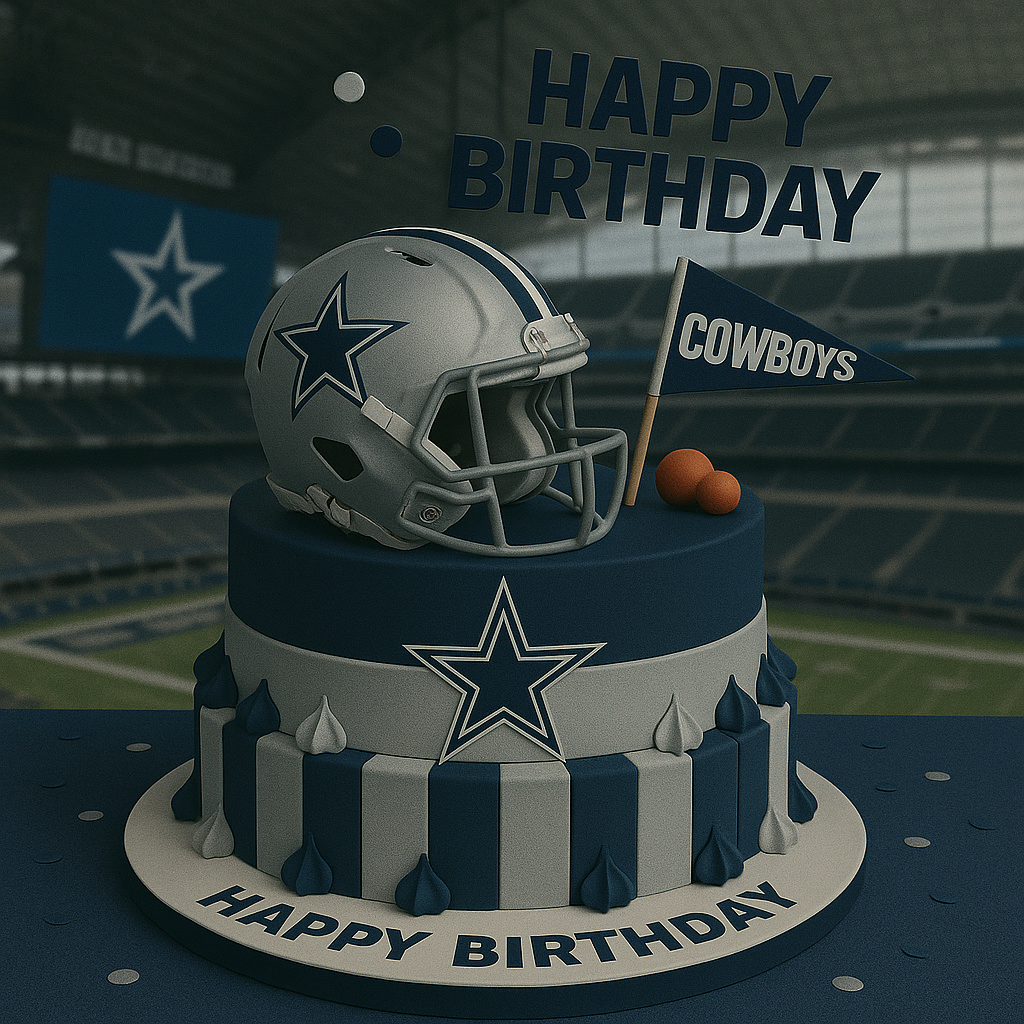 Happy Birthday Dallas Cowboys Fan Video Card – Instant Download