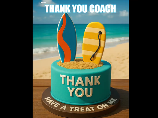 Send a Thank You Video Message to Your Surf Coach – Have a Treat on Me – Digital Greeting Video for WhatsApp & Messenger