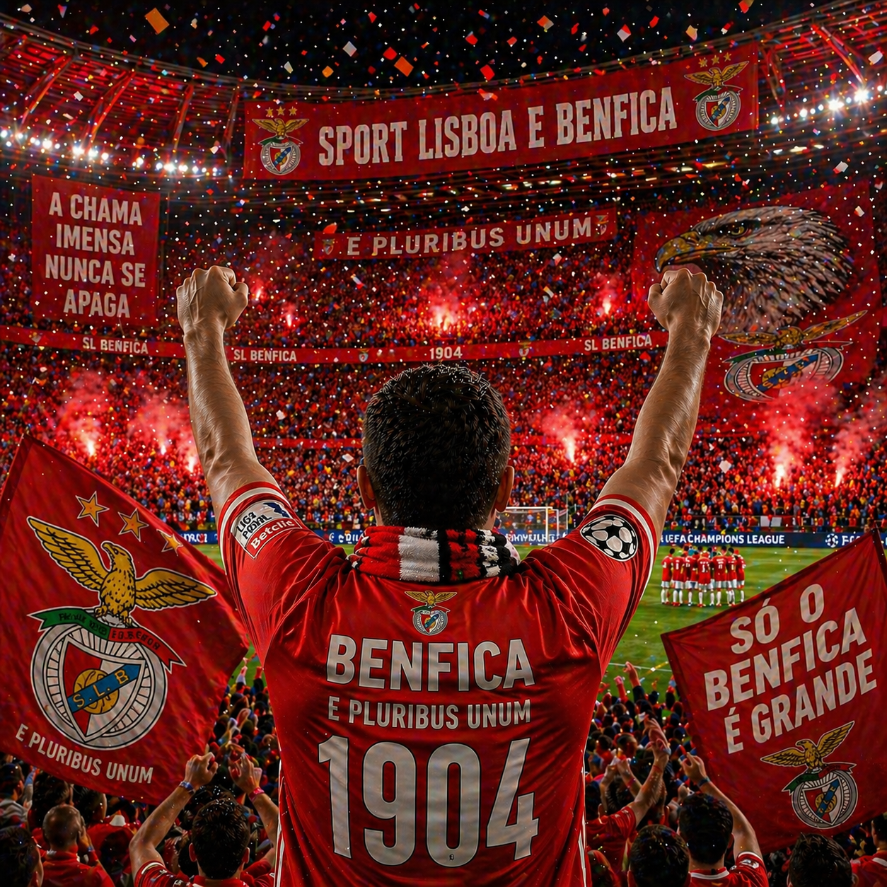 Fantastic Win Benfica Fan – Football Celebration Video for WhatsApp