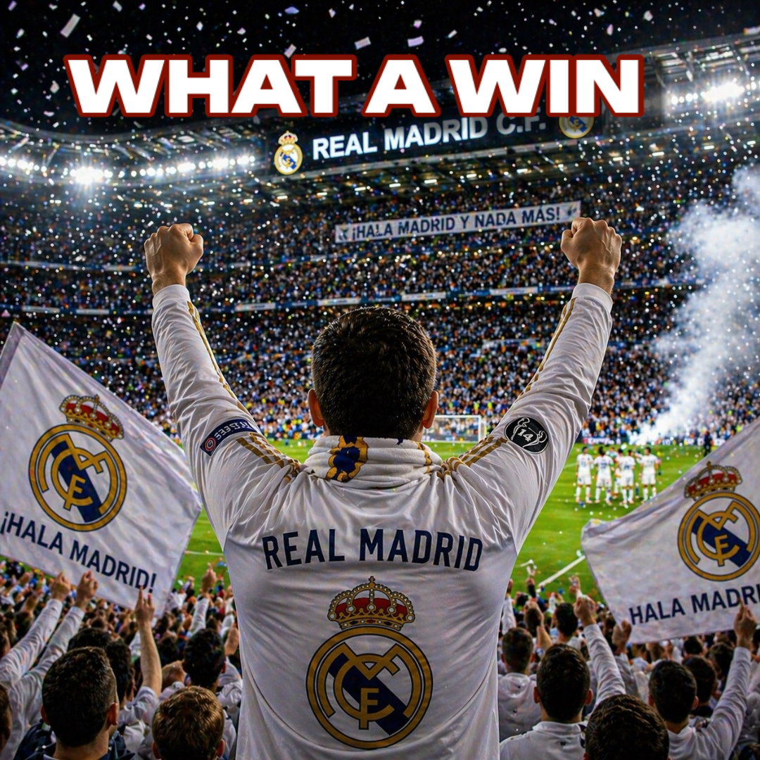 What a Win Real Madrid Fan – Football Celebration Video for WhatsApp