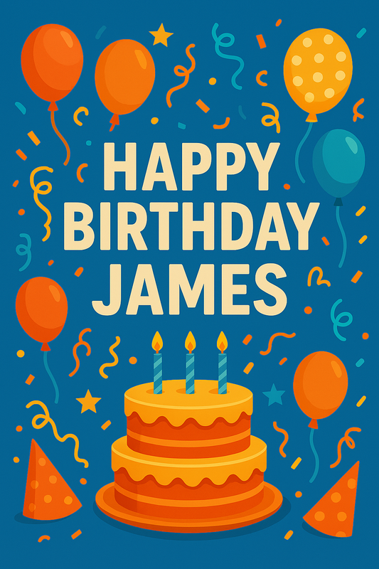 Happy Birthday James – Heartfelt Digital Video Birthday Card