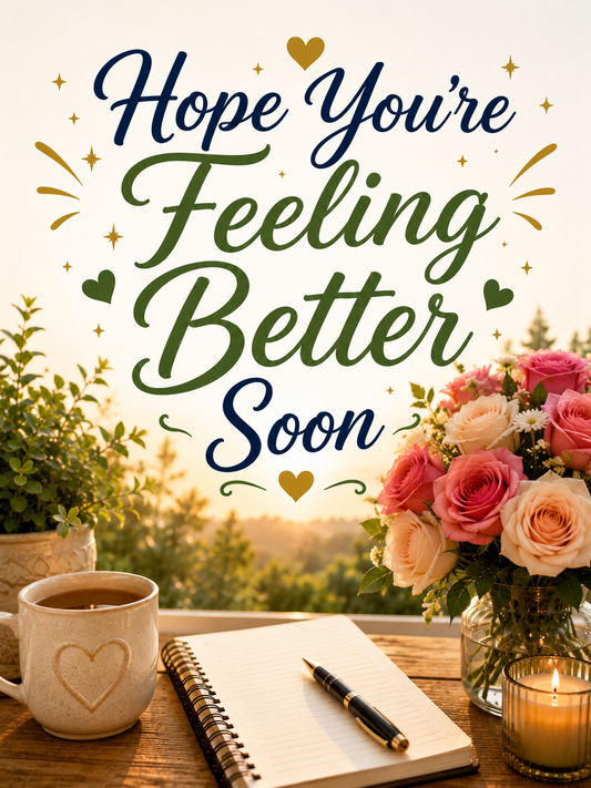 Hope You’re Feeling Better Soon – Thoughtful Get Well Video Message for WhatsApp