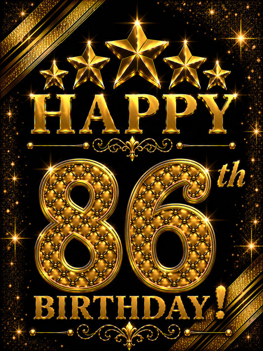 Happy 86th Birthday – Birthday Video Message for WhatsApp
