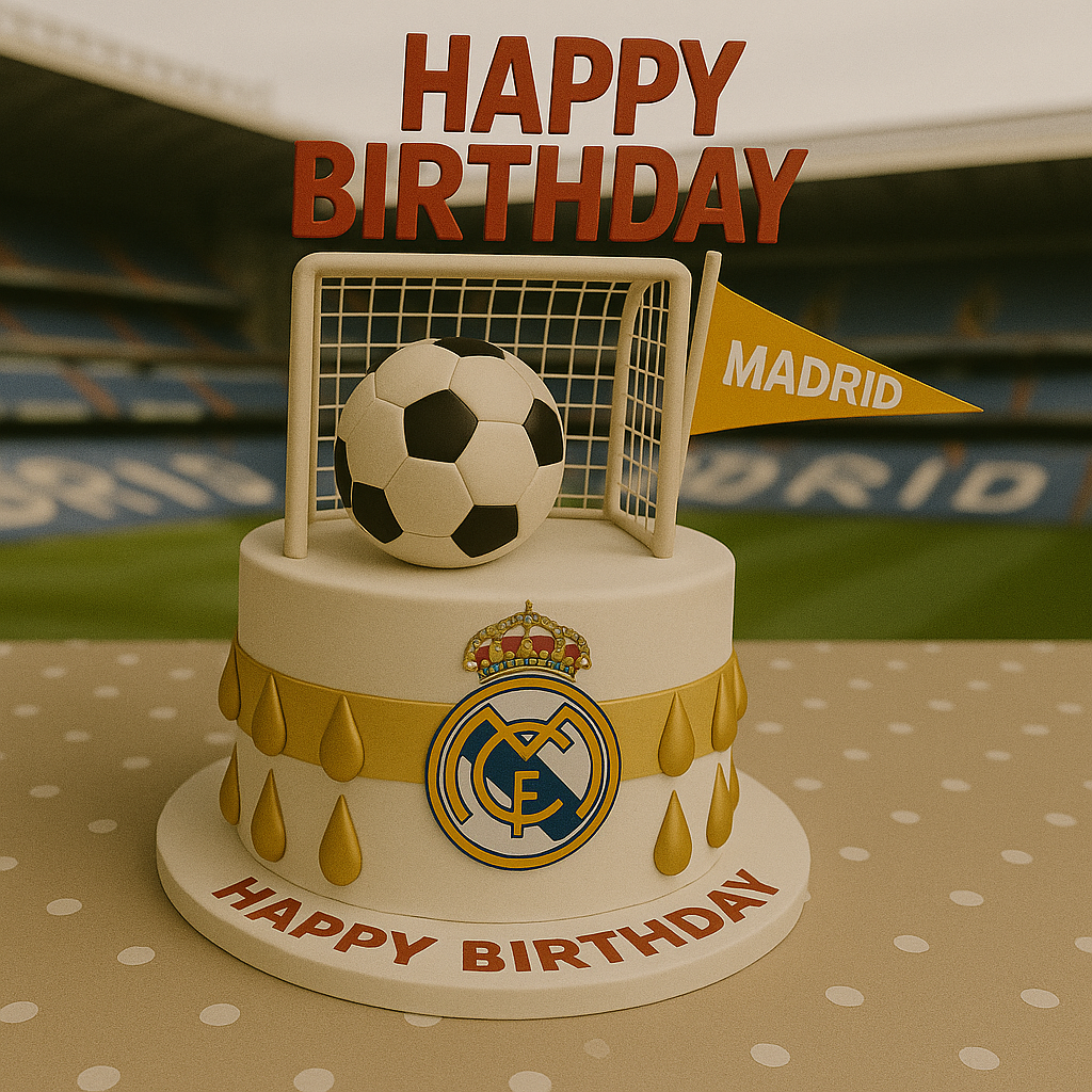 Happy Birthday Real Madrid  Football Supporter Video Card