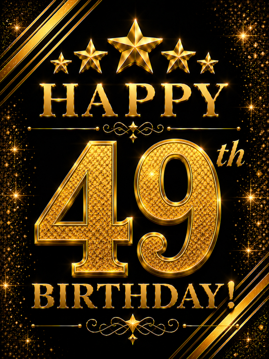 Happy 49th Birthday – Birthday Video Message for WhatsApp