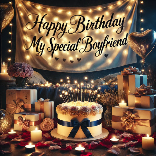 Happy Birthday to My Beautiful Boyfriend – Romantic Digital Video Greeting Card for WhatsApp & Messenger
