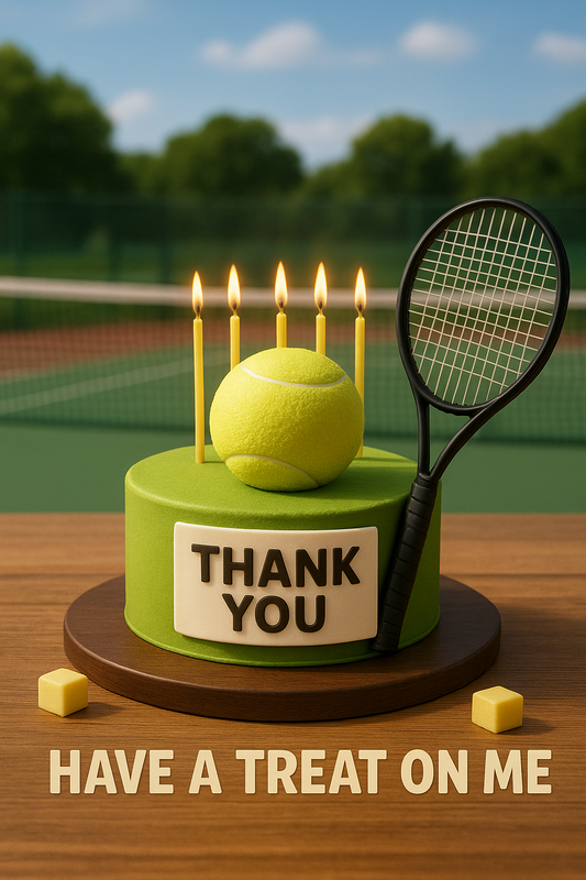 Send a Thank You Video Message to Your Tennis Coach – Digital Greeting Card for WhatsApp & Messenger
