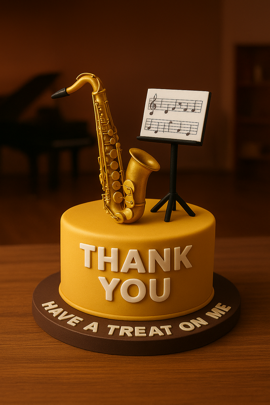 Send a Thank You Video Message to Your Saxophone Teacher – Have a Treat on Me – Digital Greeting Video for WhatsApp & Messenger