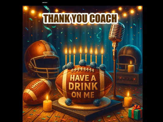 Send a Thank You Video Message to Your American Football Coach – Have a Treat on Me – Digital Greeting Video for WhatsApp & Messenger