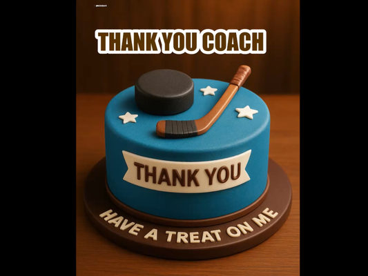Send a Thank You Video Message to Your Ice Hockey Coach – Have a Treat on Me – Digital Greeting Video for WhatsApp & Messenger