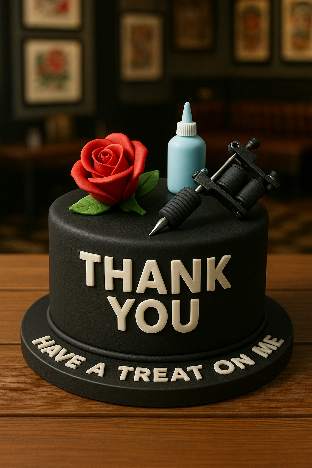 Send a Thank You Video Message to Your Tattoo Artist Have a Treat on Me Digital Greeting Video for WhatsApp & Messenger