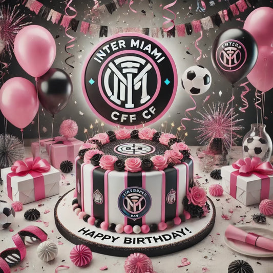 Football Happy Birthday Inter Miami CF Fan Video Card
