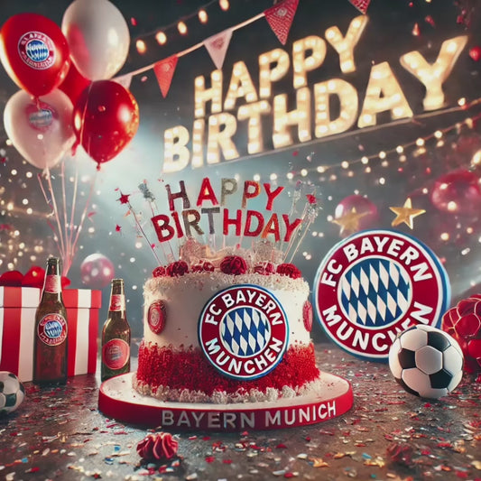 Football Happy Birthday Bayern Munich Fan Video Card