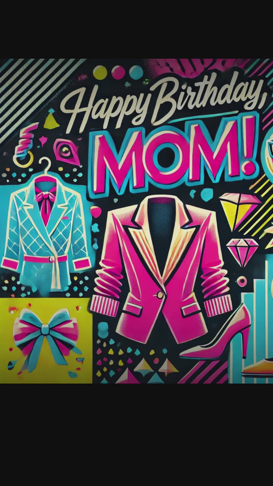 Happy Birthday Mom Video Greetings Card