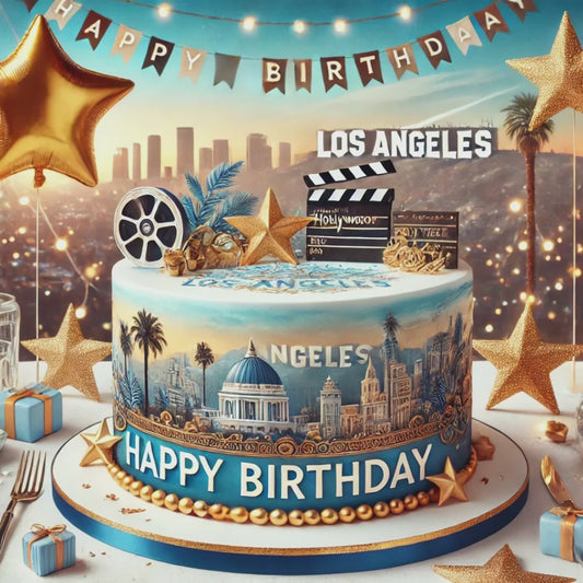 Los Angeles Happy Birthday Video Greeting – Digital Card for Proud Angelenos via WhatsApp & Messenger