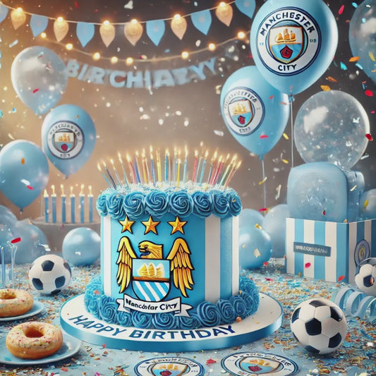 Football Happy Birthday Manchester City Fan Video Card