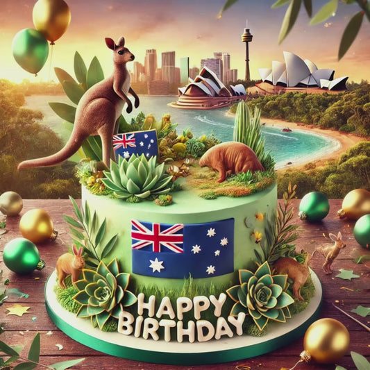 Australia Happy Birthday to a True Patriot – Digital Video Greeting Card for WhatsApp & Messenger